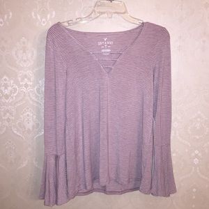 Super soft bell sleeve top